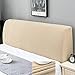 WYJHNL Copertura per Testiera per Letto, Copri Testata Letto Fodera Elastica Vello Protezione Testata Matrimoniale Cover Cuscino Lavabile per Decorazione Camera Mustard Yellow 150-170cm