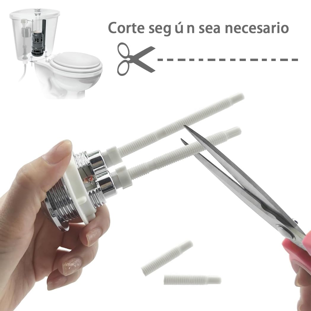 Voarge Pulsante di sostituzione a doppio scarico 38 mm, universale per 37-44 mm