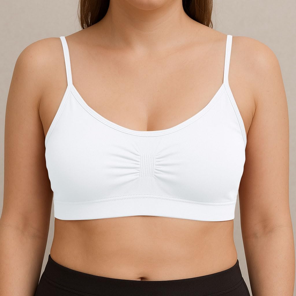 Red Bene Women's Seamless Padded Wirefree Comfort Bra Bralette