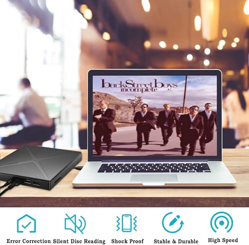 Unidad externa DVD/CD portátil USB 3.0 para laptop y PC miniatura 3