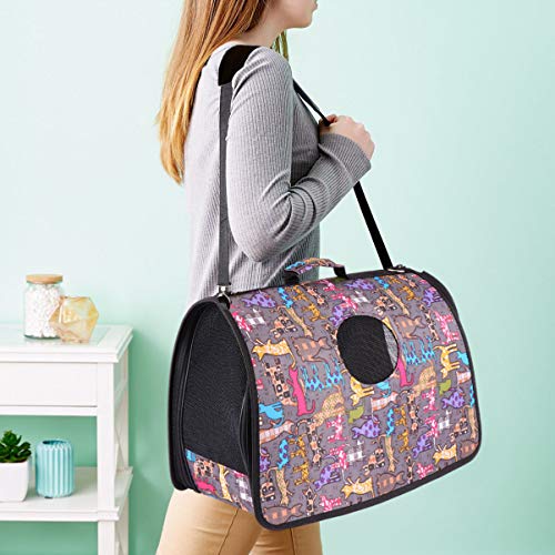 Mochila Balacoo para transporte de cães – Bolsa portátil para transporte de gatos com alça macia par