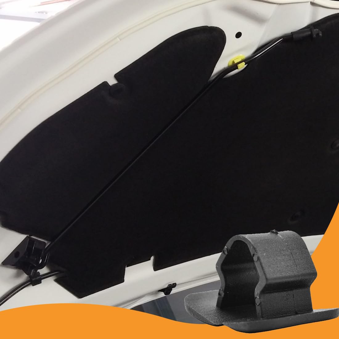 10 Pezzi Clip Fissaggio Auto Cofano Isolamento Pad Titolare, Accessori Universali Per Auto Furgoni Camion