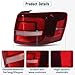 CHELANGHU Outer Tail Lights Assembly for 2015 2016 2017 2018 Volkswagen VW Jetta Taillights, Rear Brake lights Lamps, with Halogen Bulbs (4 Pins, Right Passenger Side)