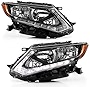 ACANII - For [Halogen Model] 2014 2015 2016 Nissan Rogue Factory Style w/LED DRL Projetor Headlights Headlamps Assembly