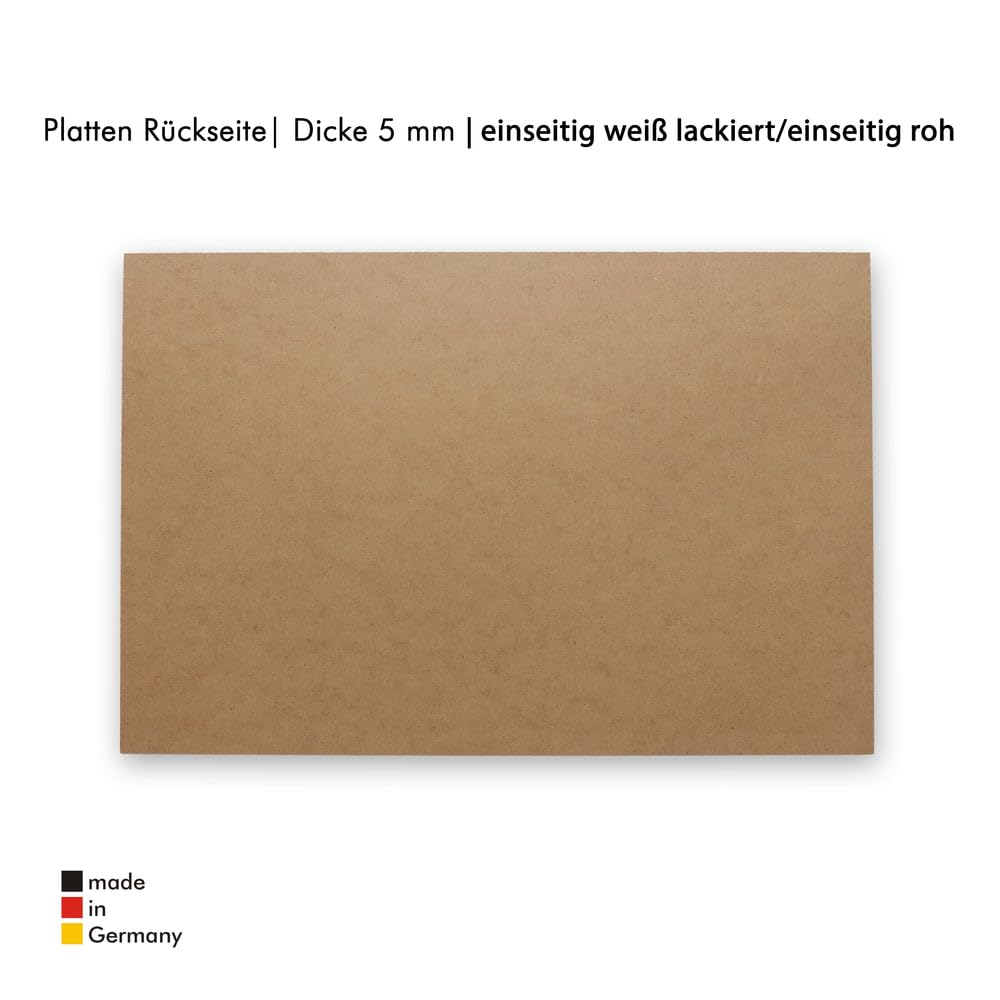 PEGBOARD 5mm 42 x 30 cm 10er Set MDF-Platten | weiß lackiert, Perfekt für Lasergravur, CNC-Bearbeitung | präzise Zuschnitte