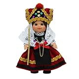 Folk Artesanía Muñeca colección Regional 15 cm. Vestido típico Segoviana Segovia, Fabricada en España Muñecas