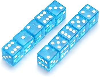 Amazon | 19mm 6面サイコロ 10個/セット 多面体アクリルダイスセット