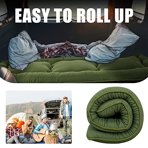 Image of MAXYOYO Cot Japanese Floor Futon Mattress, Single Size Tatami Mat Sleeping Pad Foldable Roll Up Boys Girls Narrow Mattress