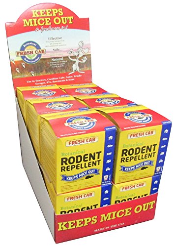 48 Pouches of Plant Based- Fresh Cab Botanical Rodent Repellent for Homes Cars Tractors Barns Boats and More