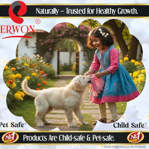 Image of Erwon Coconut GROWTH MIRACLE Fertilizer, Fast Action Organic Granules for rapid Growth and Heavy Flowering and Bigger Fruits. (400 gm)