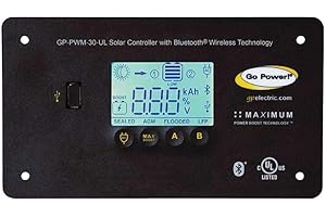 Go Power! GP-PWM-30-UL BlueTooth 30 Amp RV Solar Regulator