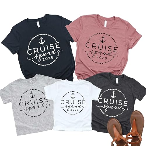 Matching Cruise Shirts with Custom Year, Family Vacation T Shirts
