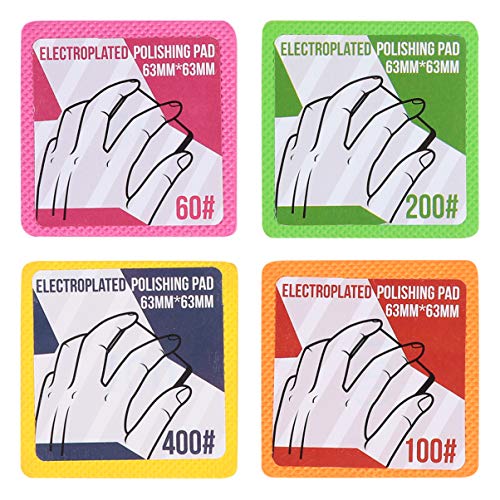 UKCOCO 4Pcs Almofada de MÃ£o de Diamante Bloco de Lixar Ã  MÃ£o Almofadas de Polimento Almofada de M