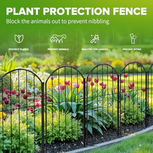 Bordure de parterre de fleurs Bamworld en métal durable - 7