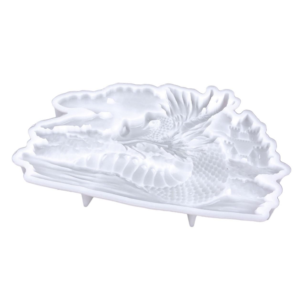 5 Pezzi Stampo in Silicone Flessibile per Drago Resistente e Pratico per Decorazioni Murali Te Modellazione Semi Artigianato
