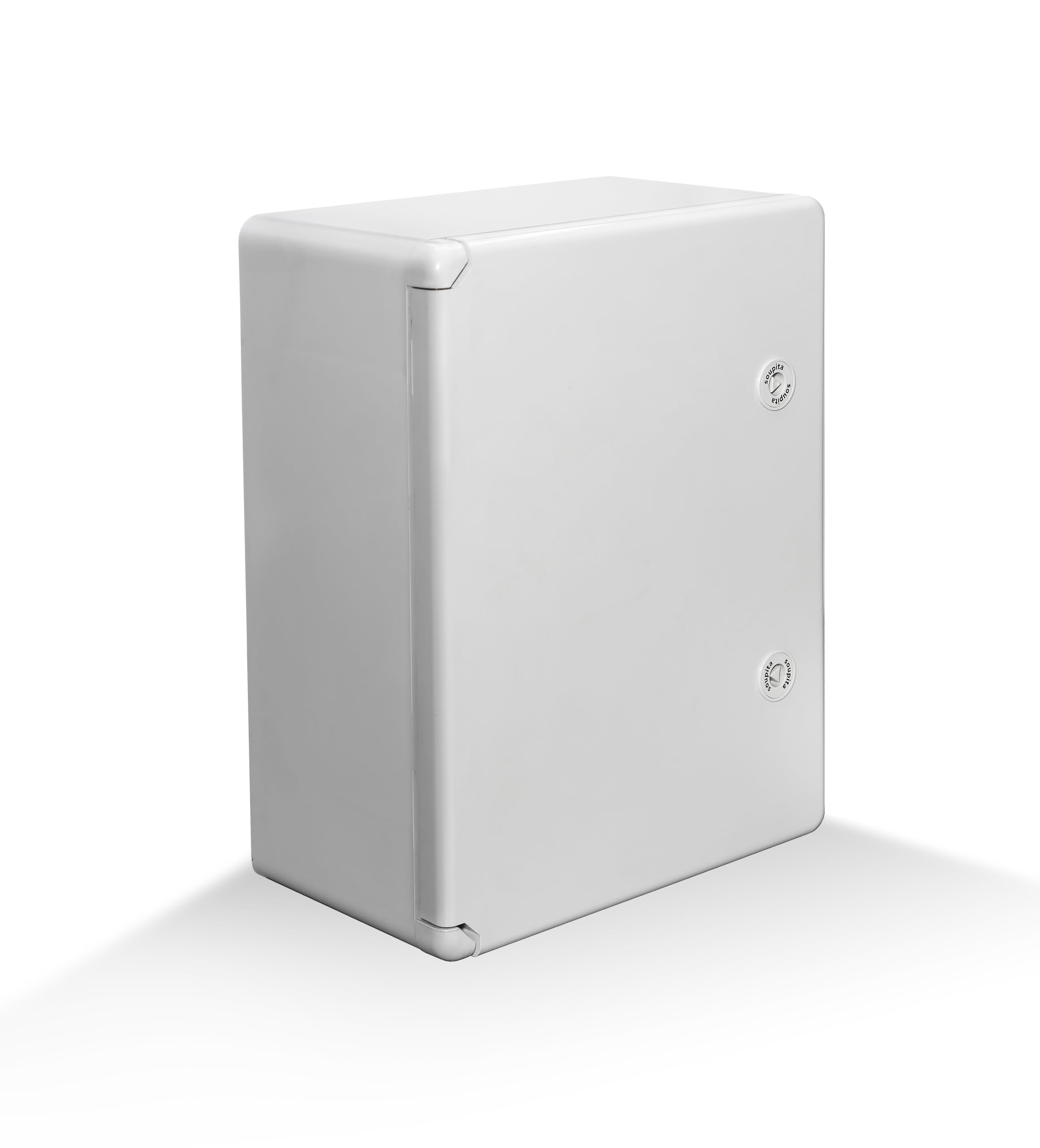 BX304017LG Schaltschrank 300 x 400 x 170 mm Verteilerkasten IP65 ABS Lichtgrau verzinkter Montageplatte Verriegelung Tür mit umlaufender Dichtung Gehäuse Leergehäuse Solar leer Schrank