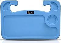 Vista 13 de EcoNour Escritorio para volante de automóvil 2 en 1 (beige) Bandeja para volante para laptop, comer, bebidas Bandeja rectangular de ABS