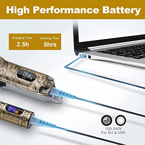 RESUXI-Hair-Clippers-for-Men-Hair-Clippers-and-Trimmer-Set-with-Replacement-BladeProfessional-Barber-Clippers-Clippers-for-Hair-Cutting-Beard-Trimmer-Haircut-Grooming-Kit-USB-Rechargeable-LCD-Display