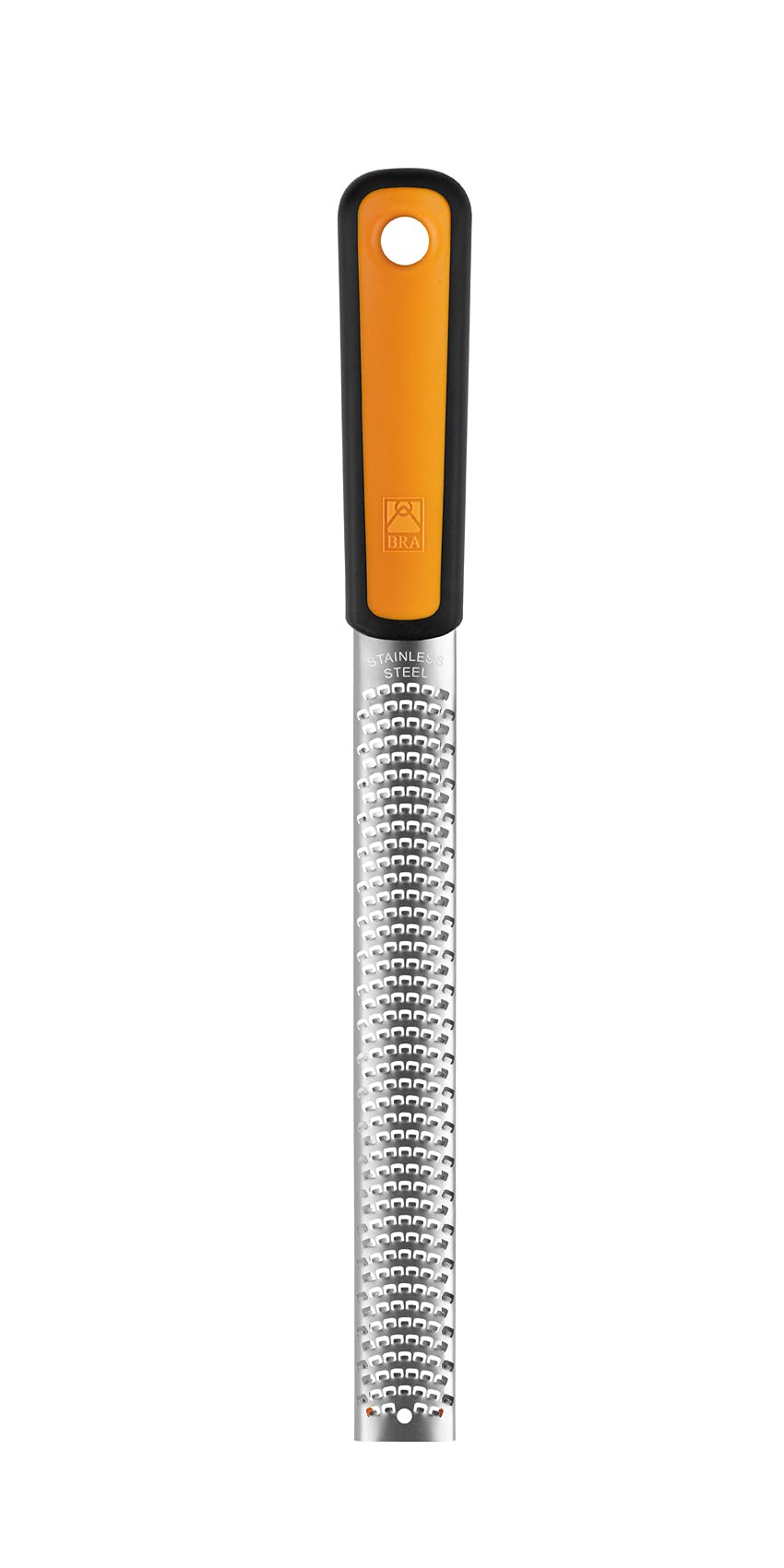 BRA Efficient Zester Stainless Steel Grater, Orange