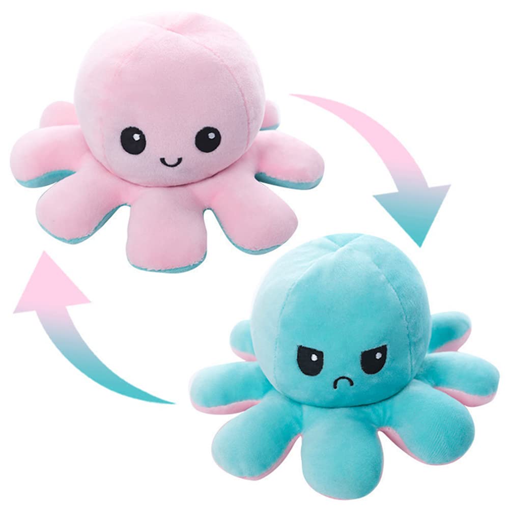 Amazon.co.jp: ぬいぐるみ タコ 両面 リバーシブル 20cm 裏返した 人形