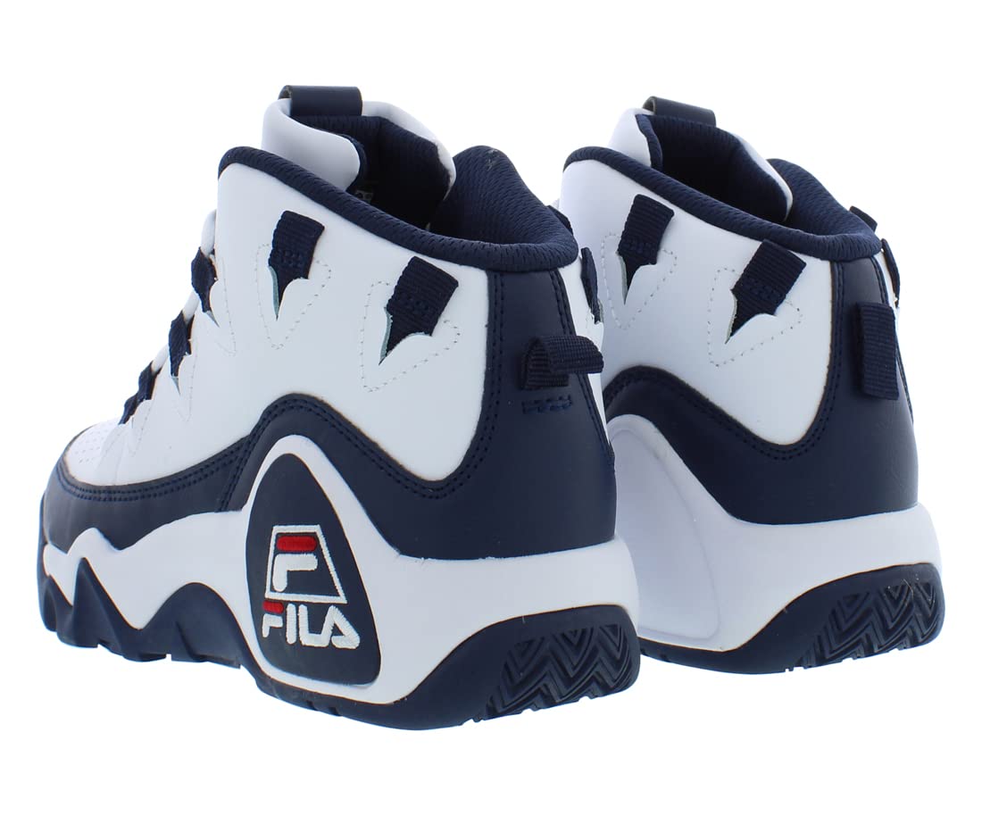 Fila Boy's Grant Hill 1 (Big Kid) White Navy Red 6 Big Kid M