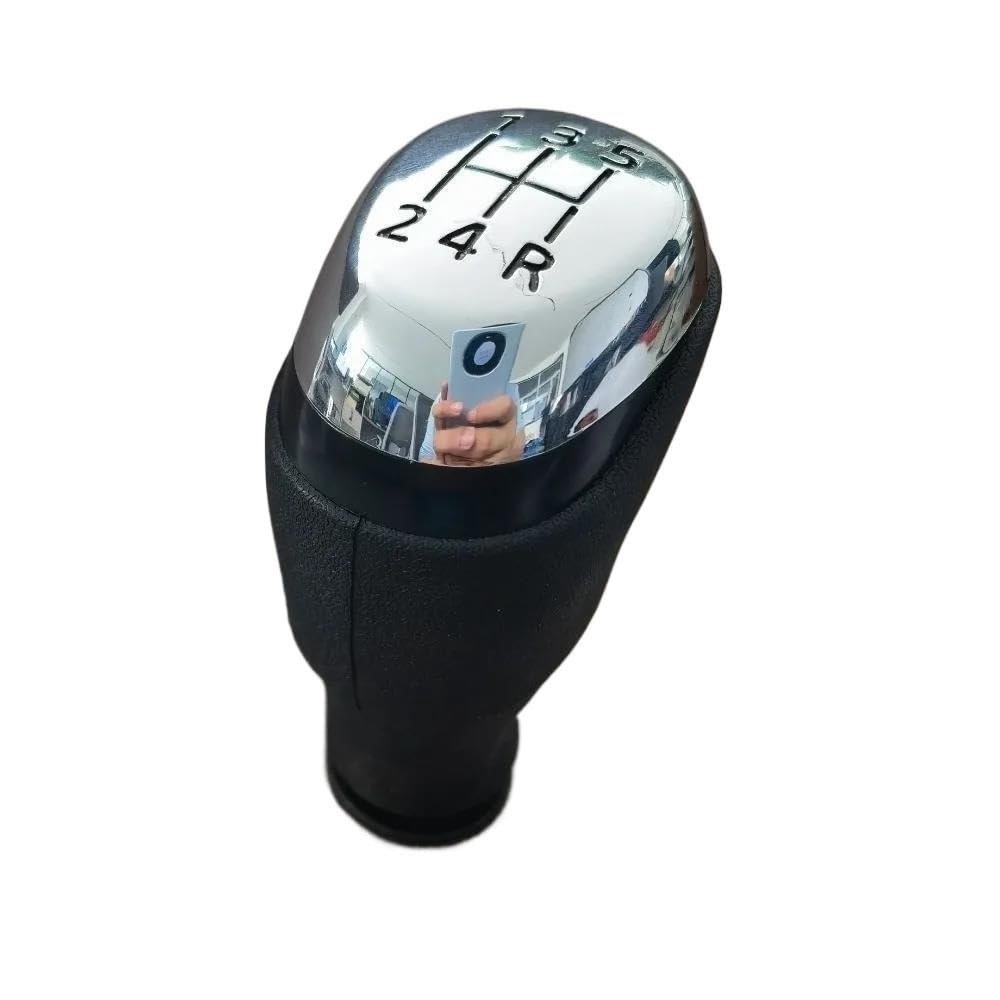 Sxqpocar Chrome 5 Speed 5/6 Speed Car Gear Shift Knob Stick For Renault Clio 4 Iv Mk4 Automobile Manual Transmission Shifter Lever Knob ﻿ Shift Lever Head(Chrome 5 Speed)