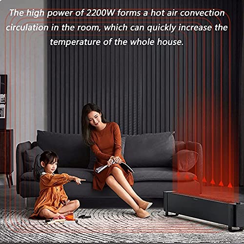 Plug-in ventilatorkachel, 2,2 kW plint Plug-in ventilatorkachel, convectie plug-in ventilatorkachels, elektrische plint Plug-in ventilatorkachel radiator met thermostaat - Afbeelding 5