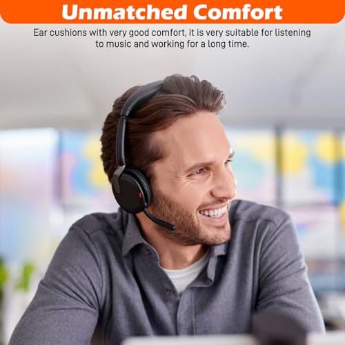 Ersatz Ohrpolster für Jabra Evolve2 65/Evolve2 40 für Jabra Elite 45H Wireless Headset Headphones Kopfhörer Ohrpolster Ersatzpolster 1 Paar… – Ansicht 5