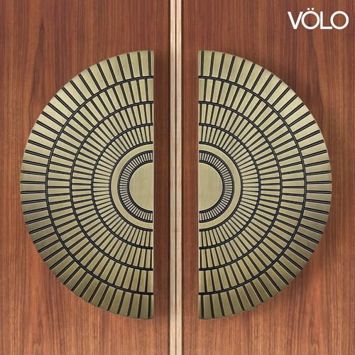 Image of VOLO Main Door Handle - Heavy Duty Pull Handle for Wooden & Glass Doors in Home, Office & Hotel Use (Model: S-626) - Pack of 1 Set (Antique - 224MM)