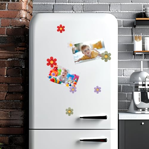 14 imanes decorativos de flores 3D para nevera miniatura 3