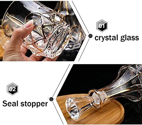 Karafset Whiskykaraf Wijnkaraf 7-Delige Tuimelaarglazen Whiskykaraf Tumblers Karaffen Whiskyglassets Karafkaraf Alcohol… - Afbeelding 5