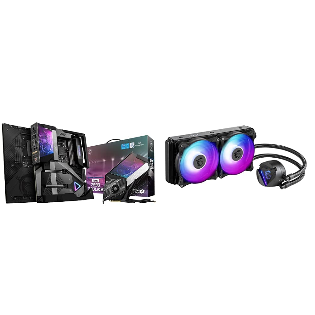 MSI MEG Z590 GODLIKE EATX Gaming Motherboard MAG CORELIQUID 240R CPU