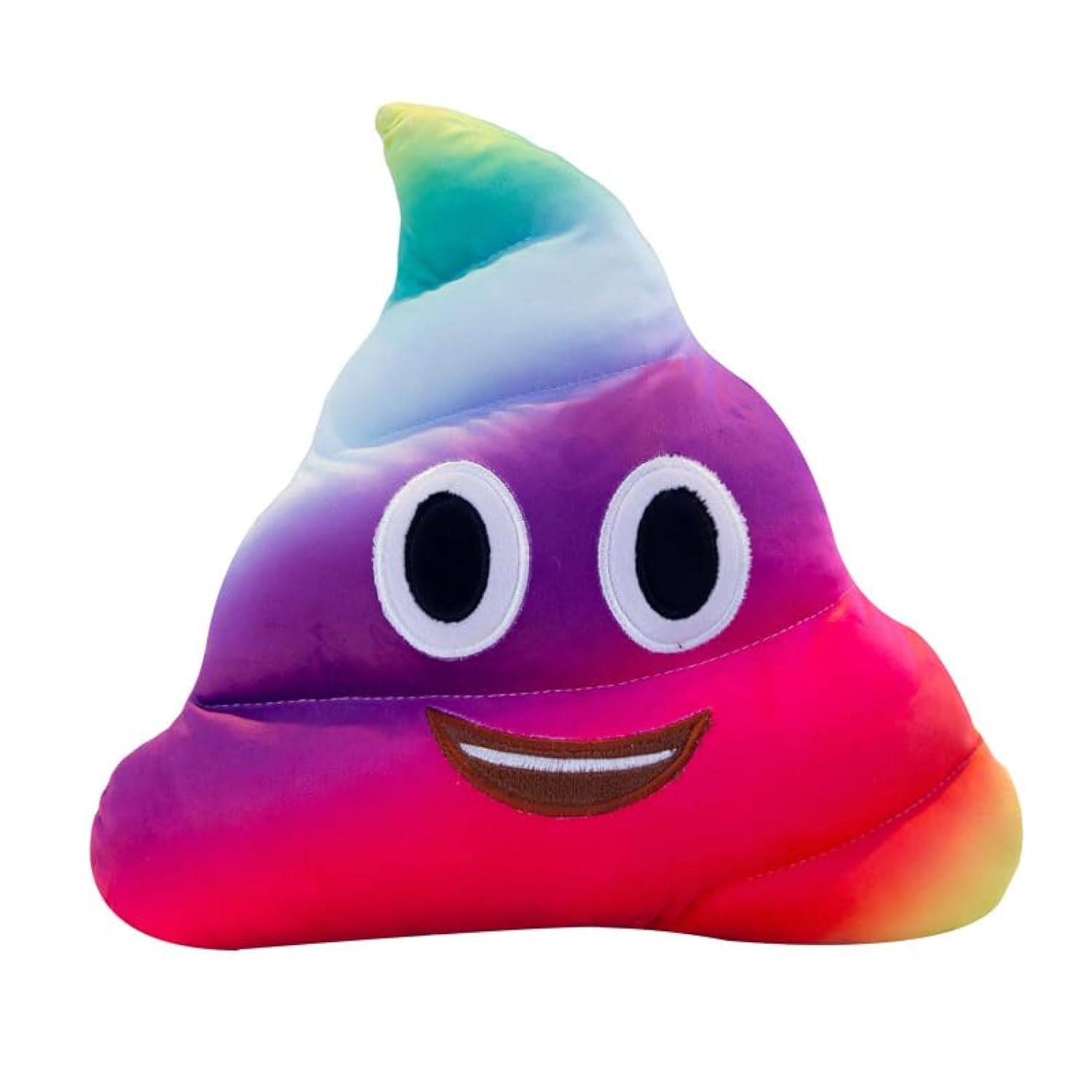 Colourful Poop Pillow Soft Plush Toy Rainbow Emoji Funny Pillow