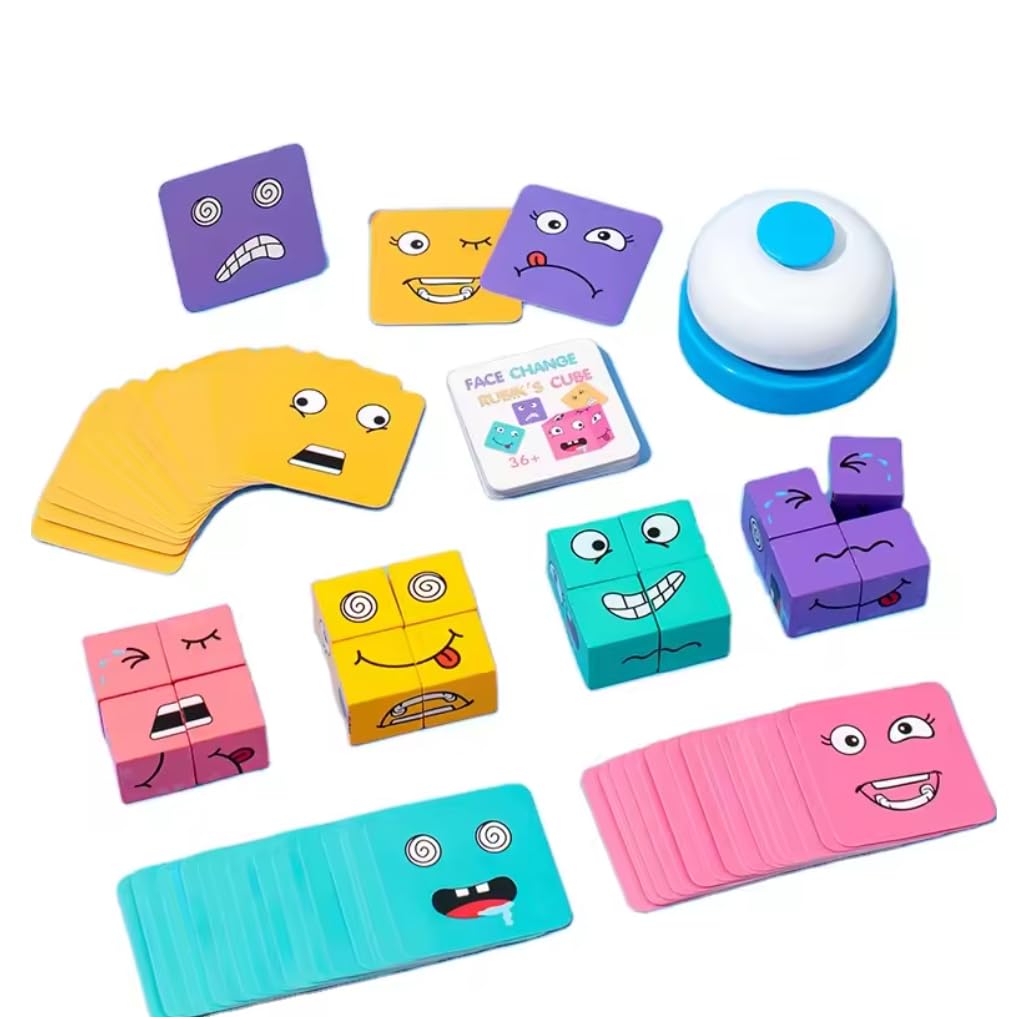 TOYARTSY Wooden Magic Face-Changing Cube Puzzle Game – 16 Cubes, 64 Challenge Cards, & Storage Box | Interactive Brain Teaser for Kids & Adults | Enhances Cognitive Skills & Problem-Solving (B0D5QFHVVV) Amazon Price History, Amazon Price Tracker