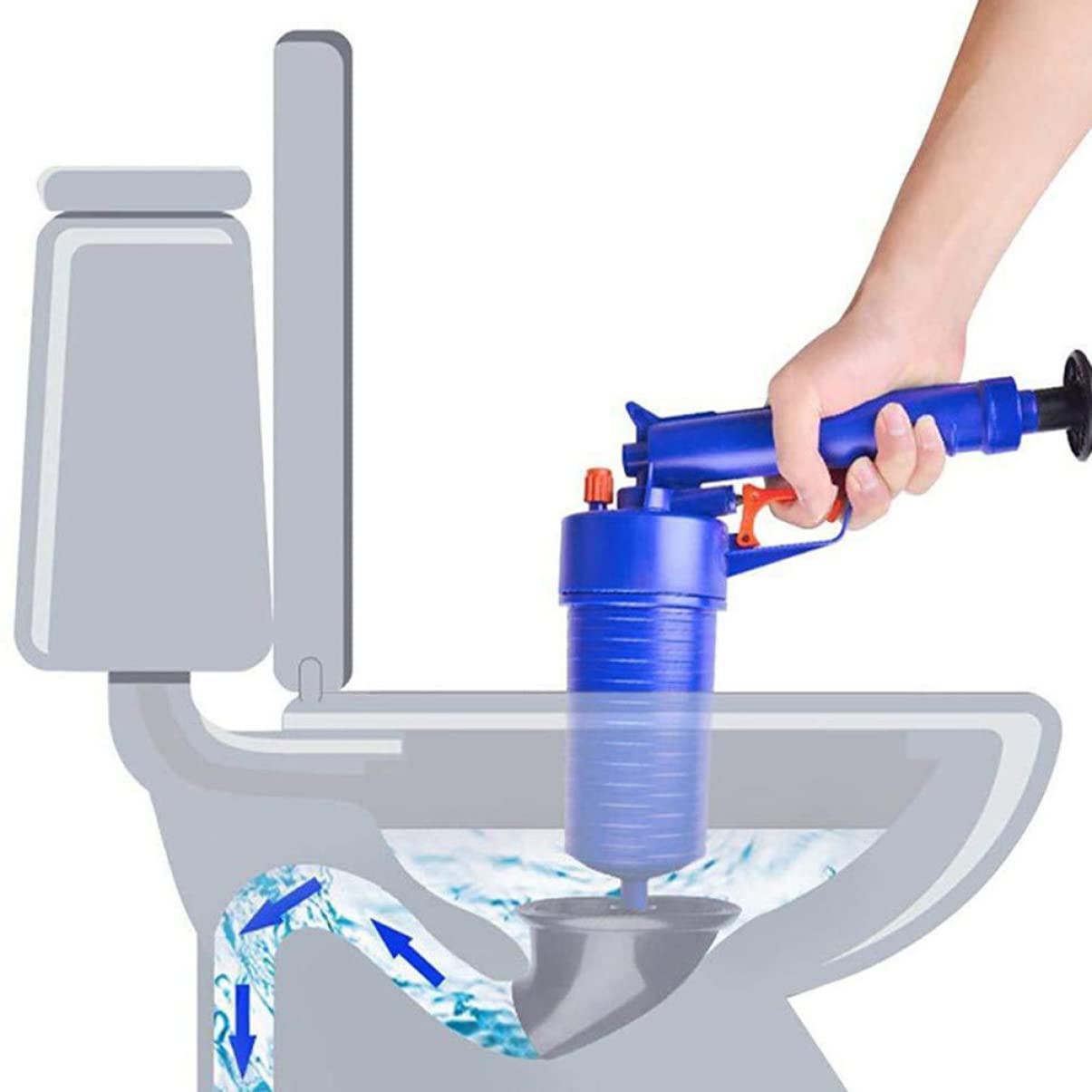 ERINGOGO Déboucheur de Canalisation Wc à Piston, Pression D’air Puissante, 1 Set, Ventouses de Tailles Différentes, pour Toilettes et Évier, Maison