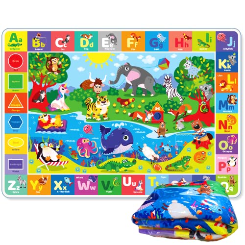 Quokka ABCPLUSHMAT Baby Play Mat For Floor - Super Soft Plush Surface Abc Playmat For Toddlers & Infants - Extra Thick (0.8Cm) Large Padded Non-Slip Nursery Rug thumb #6