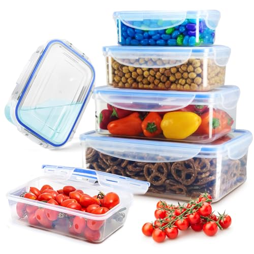 La mejor comparación de Recipiente transparente , listamos los 10 mejores. 45 Recipientes para Alimentos, Juego de 4 Recipientes Hermeticos, Contenedores para Alimentos con Tapa, Plastico, para Cocina, Horno, Refrigerador, Congelador (Transparente)