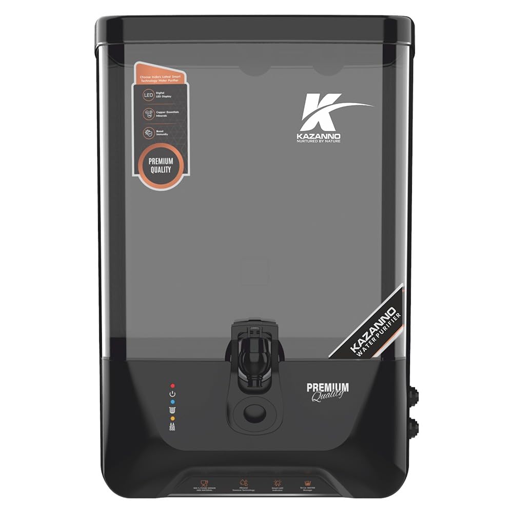 Alkaline Water Purifier for home | RO+UV+Copper+Alkaline | Japanese Natural Minerals | Suitable for Borewell, Tanker & Municipal Water