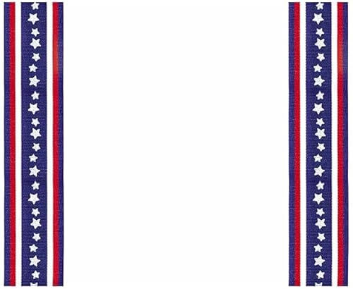 Miniatura 1 de Berwick Offray, Blue Star Offray - Cinta para manualidades, 1 12 pulgadas x 9 pies, 1 unidad (paquete de 2)