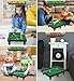 Mozlly Miniature Pool Table Set - Adult and Kids Billiard Set, Mini Pool Table Classic Playtime Set, Includes Portable Small Table, Balls, Cues, and Triangle - 8.1x4.5 Inches