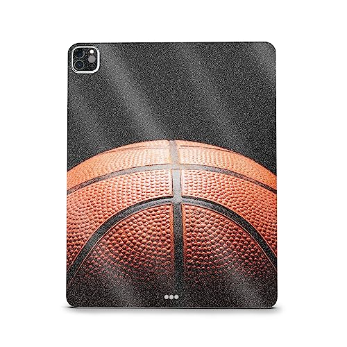 Image of MightySkins Carbon Fiber Skin Compatible with Apple iPad Pro 12.9 inch M2 6th Gen (2022) Full Wrap Kit - Basketball World | Protective Durable Textured Carbon Fiber Finish | Easy to Apply Made in The USA