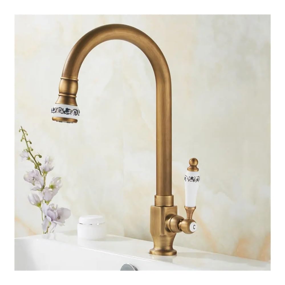 Kitchen Faucet Single Cold Kitchen Faucet European Antique Balcony Single Handle Single Hole Faucet Basin Faucet GLY25(A)