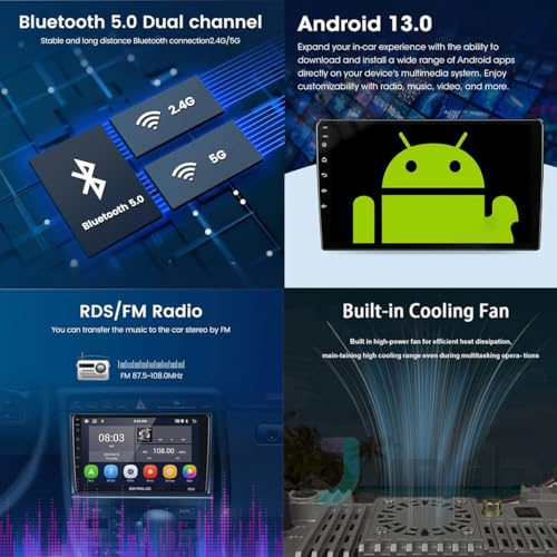 Autoradio Android 13 Honda N-Box II Bluetooth WiFi écran 10 pouces - 5