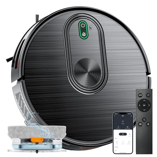 XIEBro 2 in 1 Robotic Vacuum, E8S Vacuum Mop Robot Supports Remote/APP Control, MCL