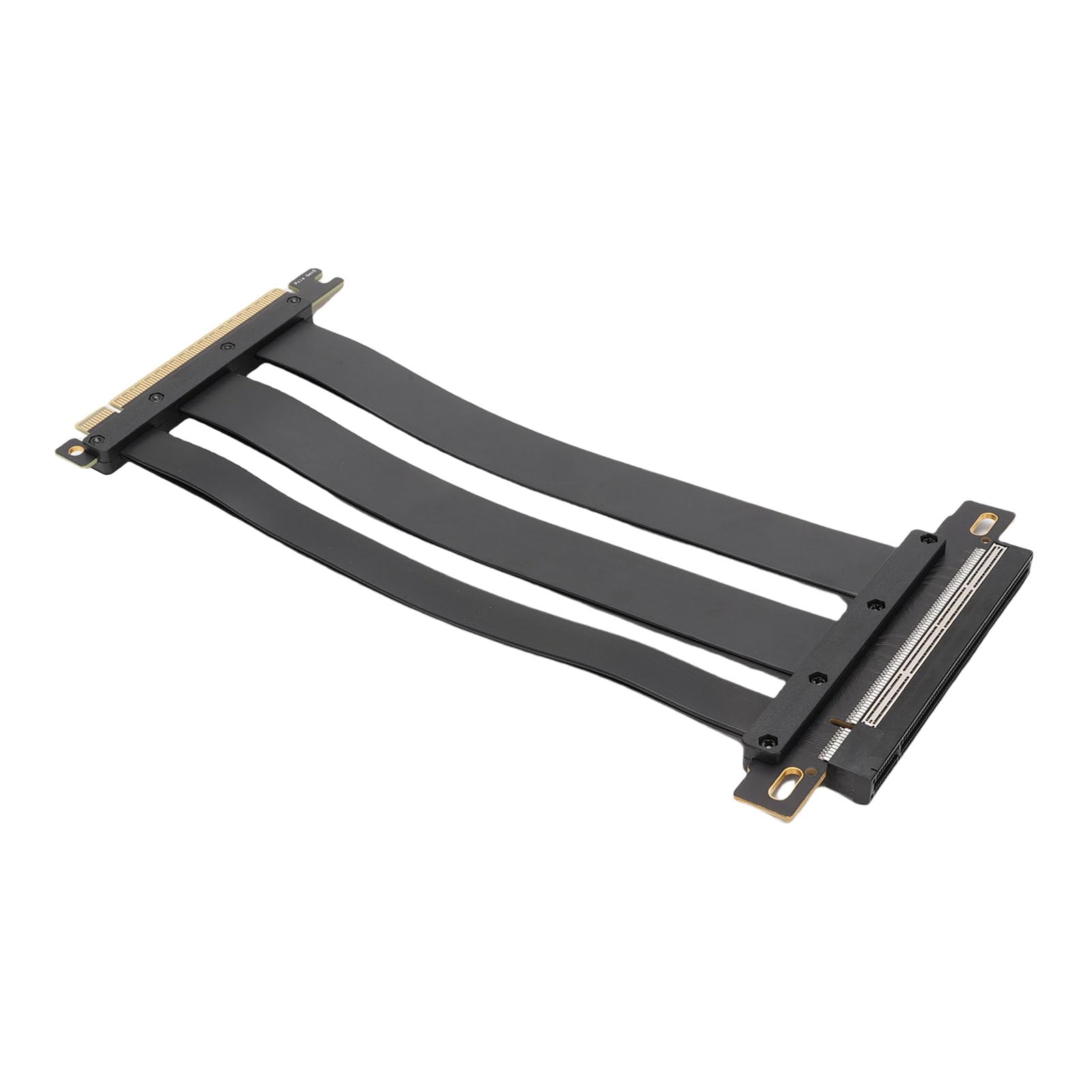 Cryfokt Elastyczna Karta Przedłużacza PCIe 5.0 X16 Łatwe Zarządzanie Kablami Karta Graficzna GPU Gen 5 dla ITX, 128 Gb/s, Czarna (40cm)