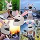 GXGM Motorradhelm Abdeckung Motorrad Lustige Cartoon Plüsch Helm Schutzhülle,Niedliche Kaninchen-Helmüberzug,Zubehör Für Motorradhelme,Personalisierte Passend Für Vollhelme