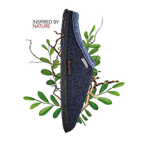 Giesswein Unisex-Erwachsene Dannheim Pantoffeln Hausschuhe, Blau (Nachtblau...
