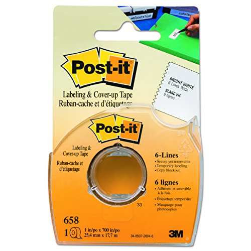Post-It Labeling & Cover-Up Tape, 1 Roll, 1 In X 700 In (658) #TOP1