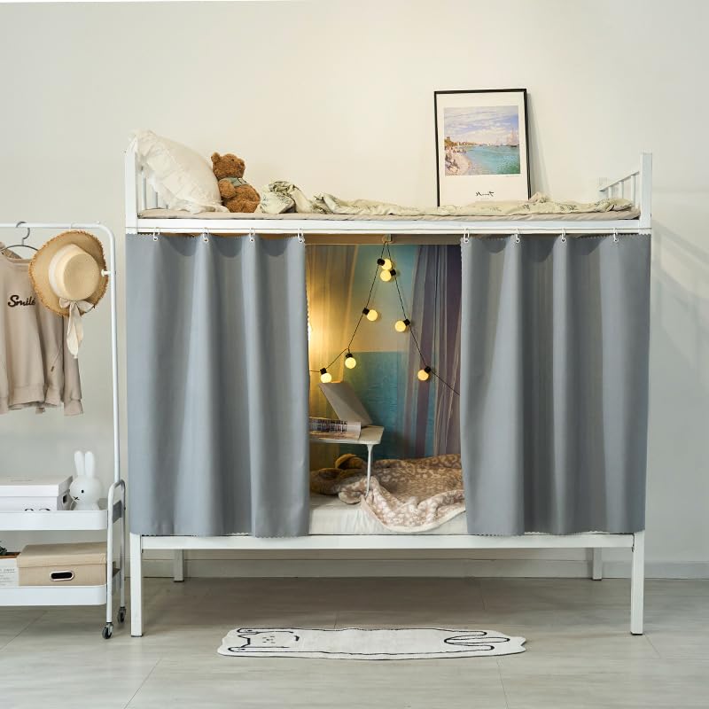 IBLUELOVER Rideau pour Lit Superposés Rideau Ombrage Occultant Mezzanine Dortoir Tente de Lit...