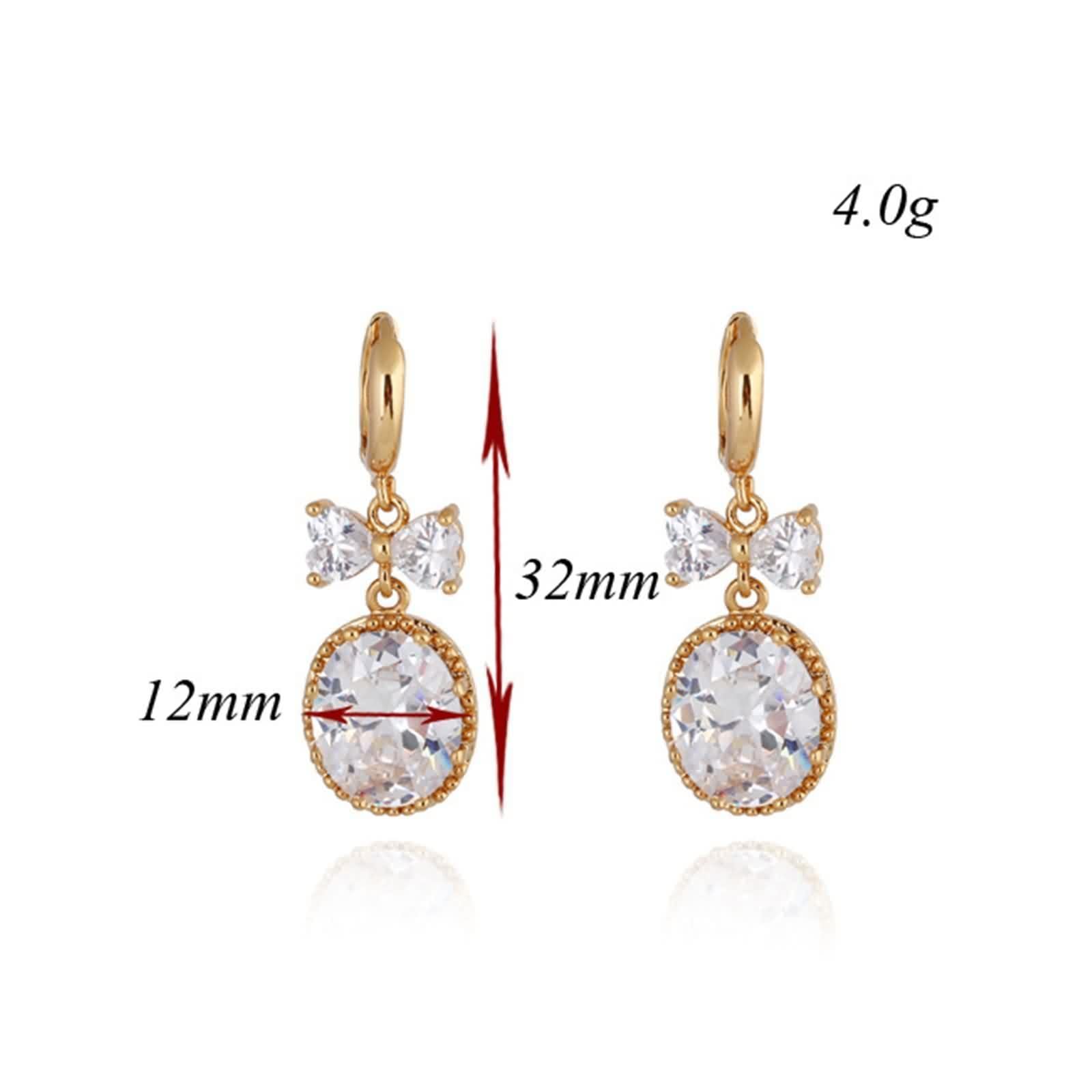 KnSam Pendientes de aro para mujer, oro de 18 quilates, corte ovalado Au750, oro amarillo de 18 quilates, pendientes de aro para mujer, pequeños con moissanita, oro